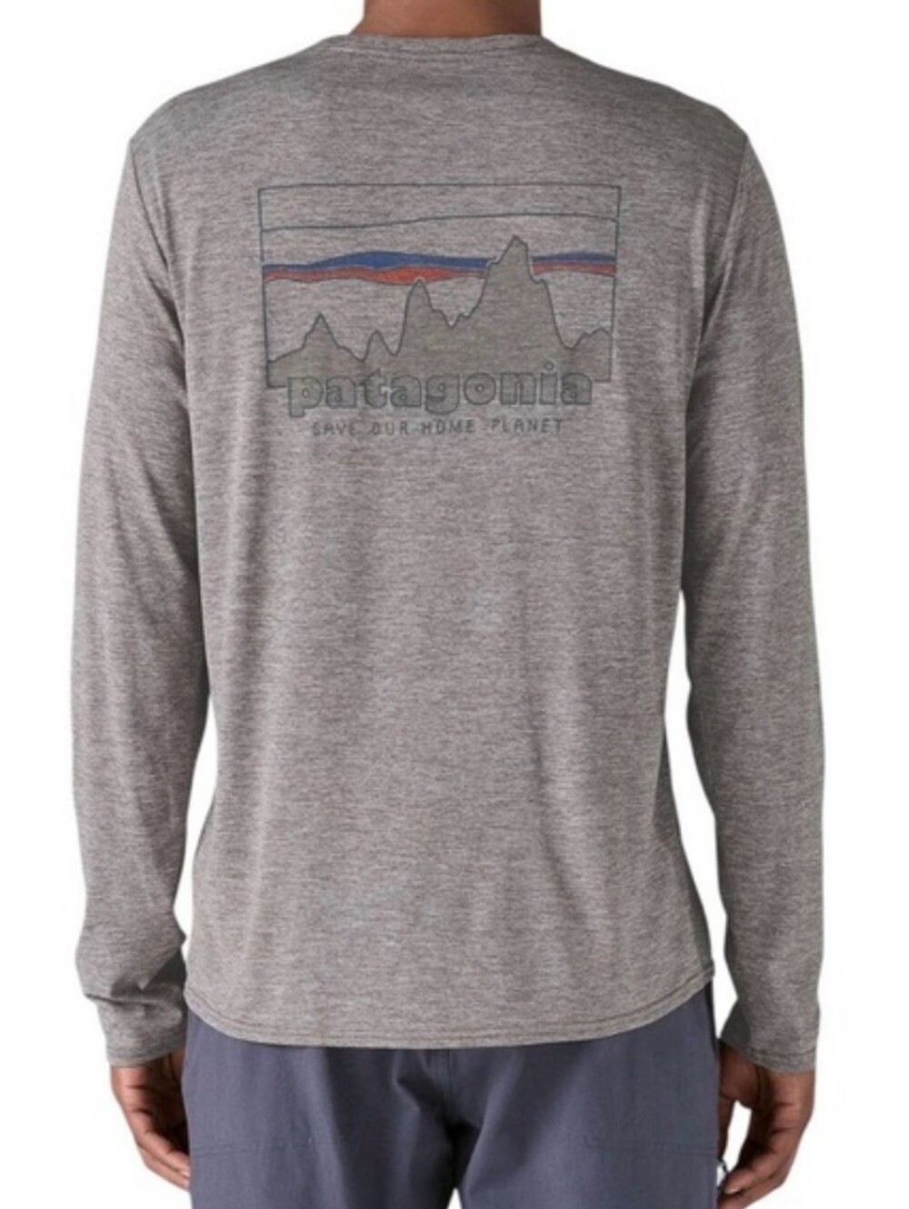 Patagonia Capilene Copl Daily Skyline Longsleeve Graphic Shirt Medium